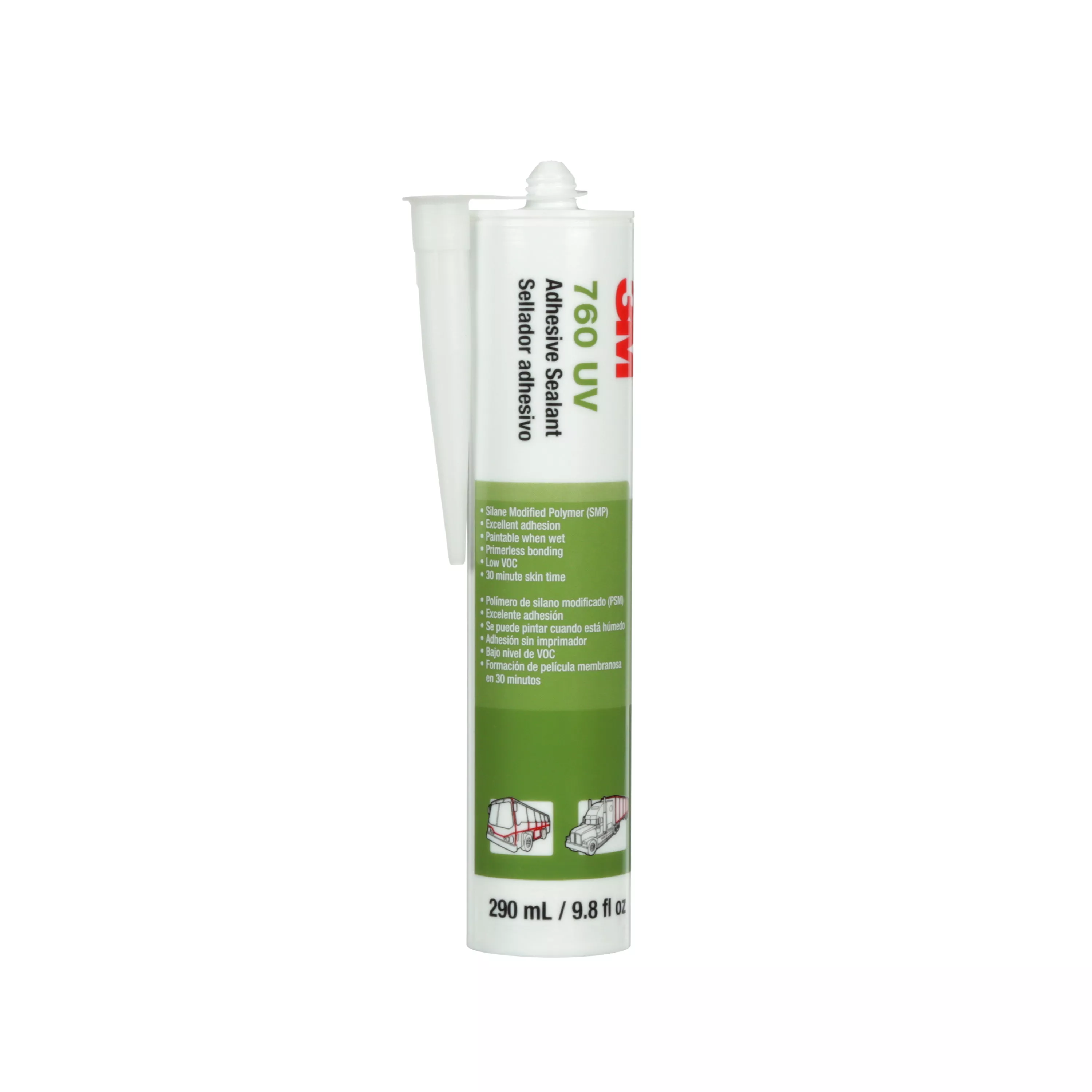 3M™ Adhesive Sealant 760 UV, Black, 290 mL Cartridge, 12/Case