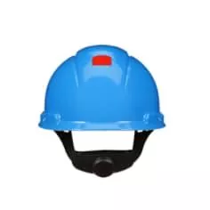 3M™ SecureFit™ Hard Hat H-703SFR-UV, Blue, 4-Point Pressure Diffusion Ratchet Suspension, with UVicator, 20 ea/Case