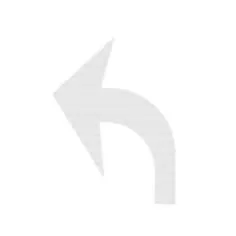 3M™ Stamark™ High Performance Tape SMS-L380IES, White, Left Curve Arrow, 8 ft, 4/case