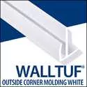 8-Foot White Walltuf Outside Corner Trim