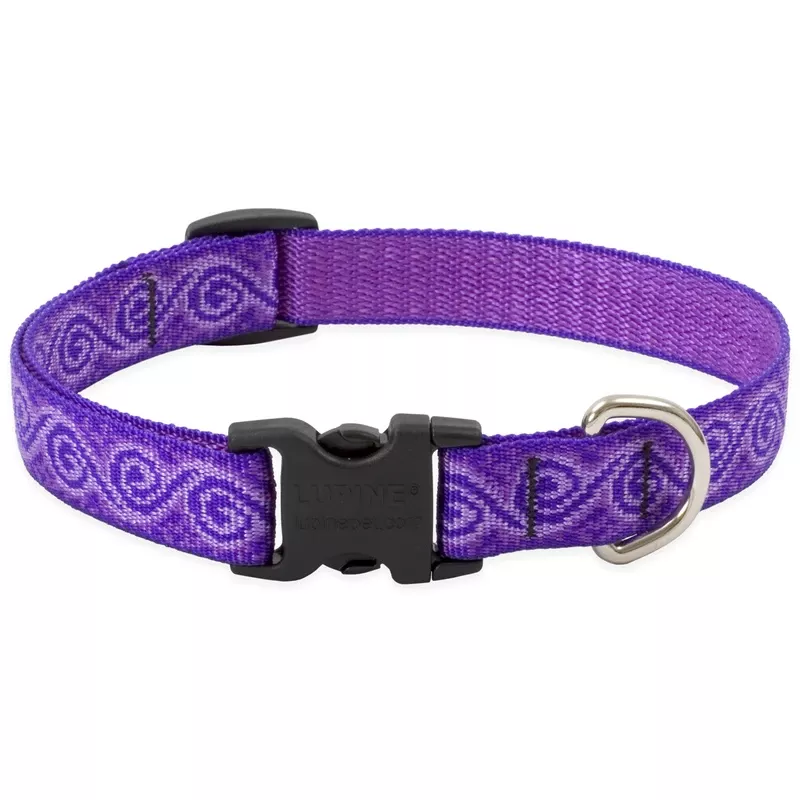 Dog Collar, Adjustable, Jelly Roll, 3/4 x 9 to 14 In.