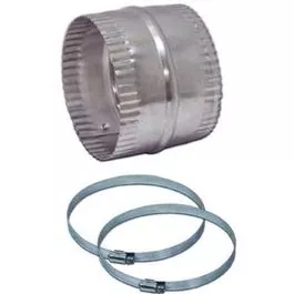 Dryer Duct Extension Kit, Flexible Aluminum, Universal Fit, 4-In.
