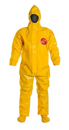 DuPont Tychem 9000 Yellow Coverall - BR128T YL BOOT & BUTYL