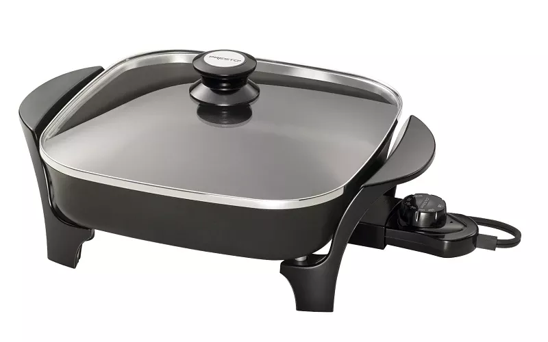 Electric Skillet With Glass Lid, 11-In.