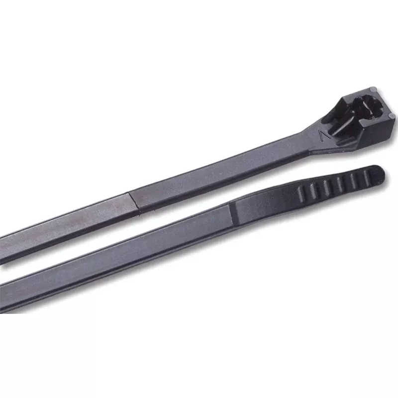 Gardner Bender 47-121UVB Cable Tie, 6 in Max Bundle Dia, Nylon, Black, 21 in L, 3/BAG