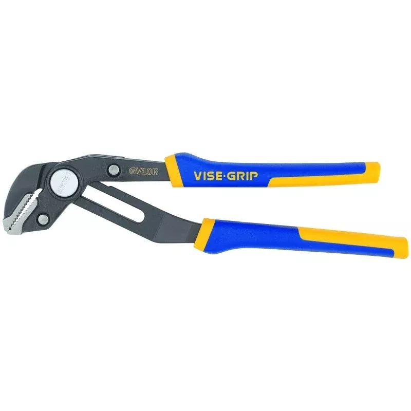 Irwin 4935096 Groove Lock Plier, 10 in OAL, 2-1/4 in Jaw Opening, Cushion-Grip Handle, Blue/Yellow Handle