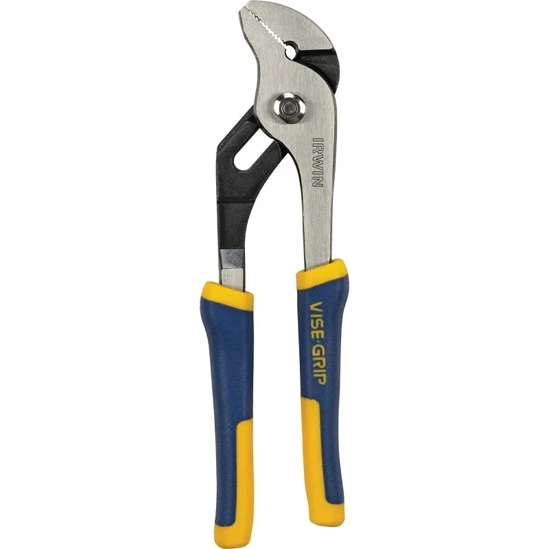 Irwin 4935320 Groove Joint Plier, 8 in OAL, 1-3/4 in Jaw Opening, Blue/Yellow Handle, Cushion-Grip Handle, 1 in L Jaw