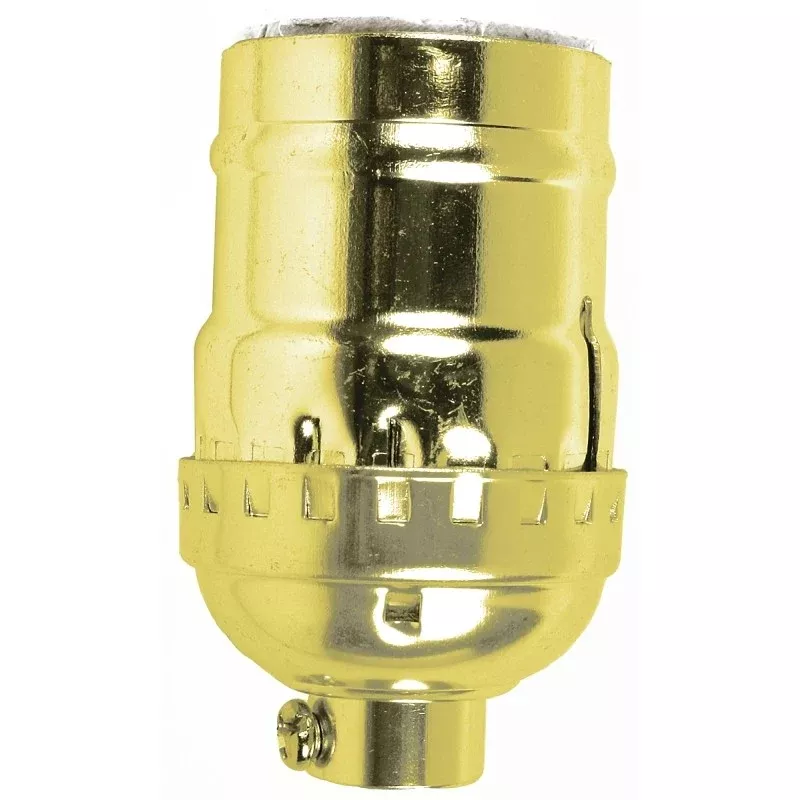 Jandorf 60406 Lamp Socket, Keyless, 250 V, 660 W, Brass Housing Material
