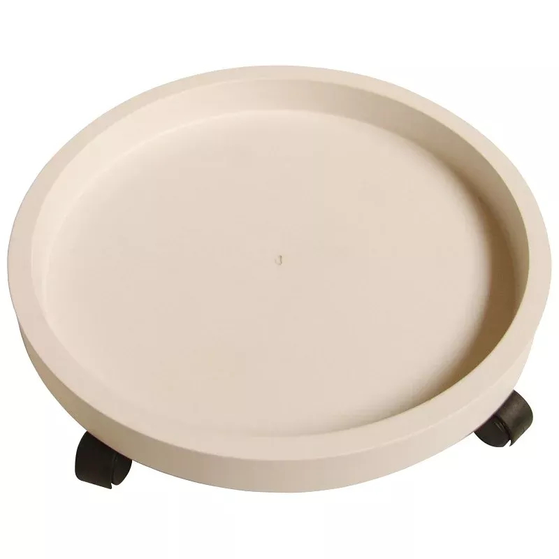 Landscapers Select GF-3635 Planter Dolly, 15 in OAL, 15 in OAW, 3 in OAH, 1 -Shelf, Plastic Shelf, White Shelf