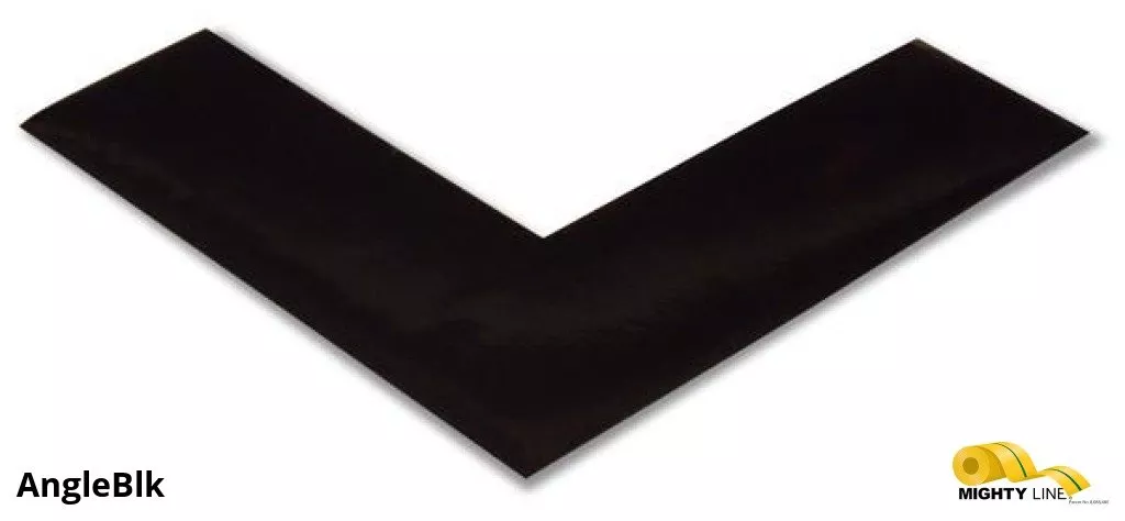 Mighty Line 2 in Wide Solid BLACK Angle - Pack of 100