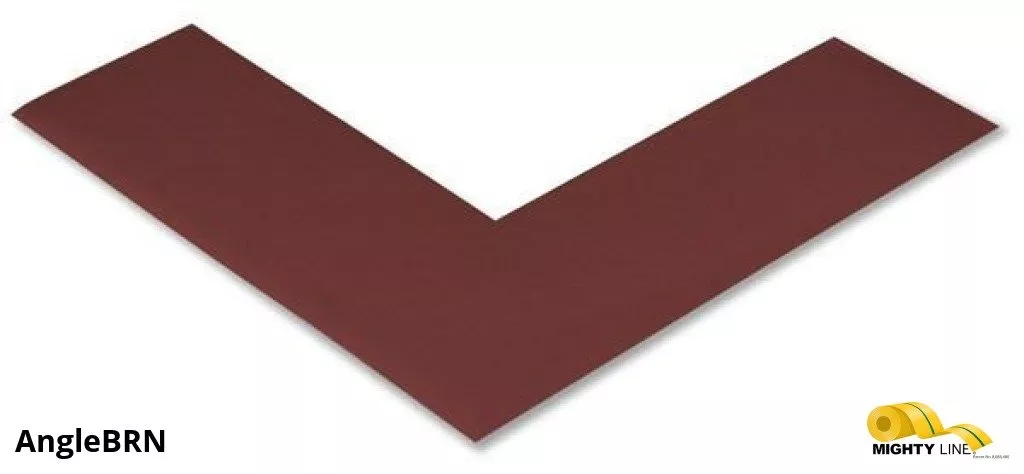 Mighty Line 2 in Wide Solid BROWN Angle - Pack of 100