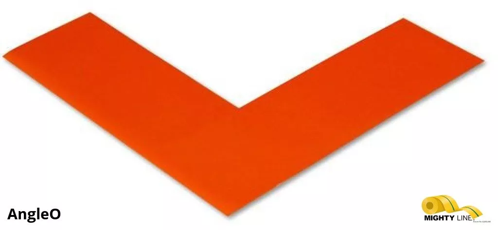 Mighty Line 2 in Wide Solid ORANGE Angle - Pack of 100