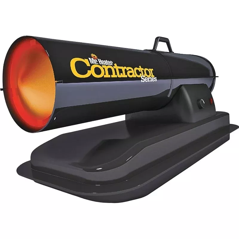 Mr. Heater F210180 Forced Air Heater, 6 gal Fuel Tank, Kerosene, 80000 Btu, 1875 sq-ft Heating Area
